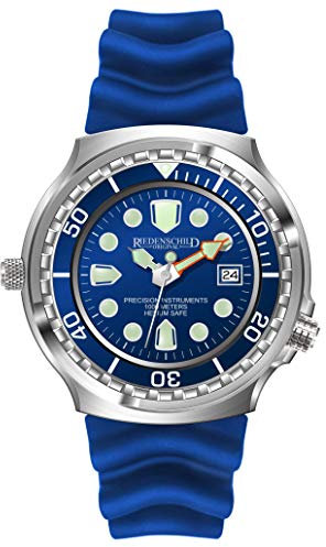 Riedenschild Armee Taucher Herrenuhr Blue Water 1000M Citizen Werk Helium Ventil Datumsanzeige