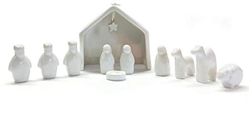 East of India: Weihnachtskrippe aus Porzellan in Geschenkbox