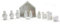 East of India: Boxed Porcelain Nativity Set