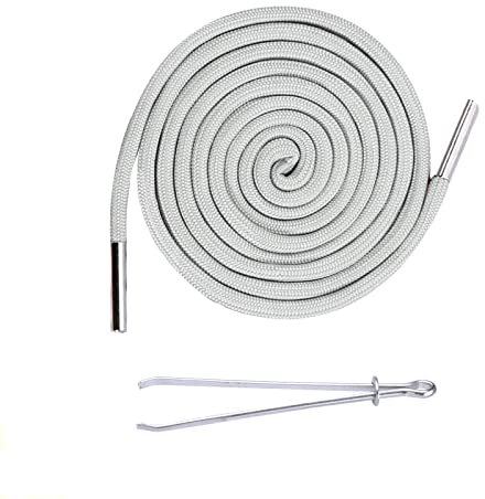 Renyiz Kordelzug, 140 cm Baumwolle Kordelzug mit Metallverschluss-Enden Ersatz Kordelanten für Jogginghosen, Hoodies, Jacken, Sweatshirts, Badehosen, Einkaufstaschen