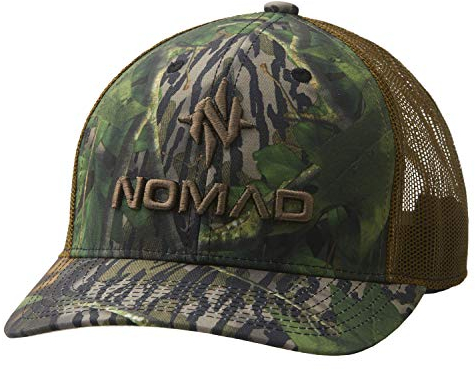 Nomad Herren Trucker Hat | Turkey Hunting Camo Hat Jagdmützen, Pursuit Schattenblatt aus Eichenholz, Einheitsgröße EU