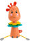 Fisher-Price GWL65 - Kleine Spiel-Giraffe, Klacker-Spielzeug für unterwegs mit Details, Spielzeug für unterwegs, für Babys ab 6 Monaten