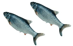 Venteo - Magic Fish - Jeu pour Chat - Adulte - Gris - Rechargeable câble USB - Educatif - Lot DE 2