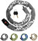 MOSSNDAR Upgraded 8mm 99cm High Security Bike Lock with Knit Pattern Cover, Heavy Duty Anti-Theft Cycling Lock for Motorbike, MTB, Gate, Scooter