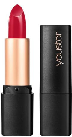 youstar INTENSE COLOUR Lippenstift - Feuchtigkeitsspendender Lippenstift/Lipstick mit intensiver Farbe, langanhaltend, pflegende Inhaltsstoffe, cremige Textur, für weiche Lippen