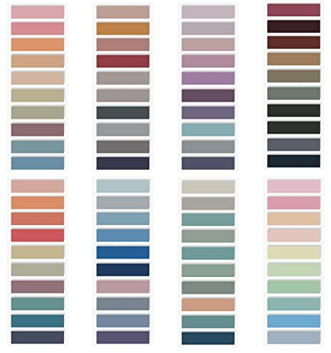 Karjiaja 1600 Stück Index Haftnotizen Tabs, Seitenmarkierungen Set Flaggen Index Bunte dünne Kunststoff-Klebestreifen Pastell Set Sticky Tabs Ästhetische Seitenmarkierung Klebemarker