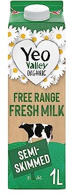 Yeo Valley Organic Semi-Skimmed Fresh Milk 1L