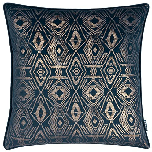 Paoletti Tayanna Cushion Cover,Navy,50 x 50cm