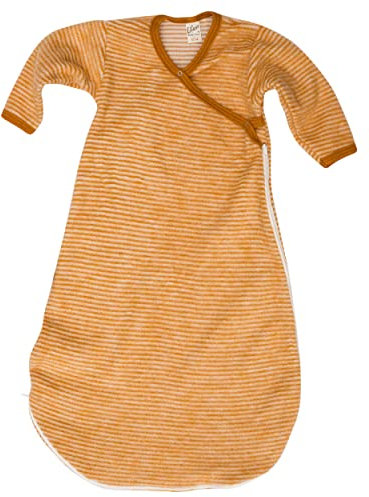 Lilano, Baby Wickelsack Flausch, 100% Wolle (kbT) (Curry/Natur, 50-56)