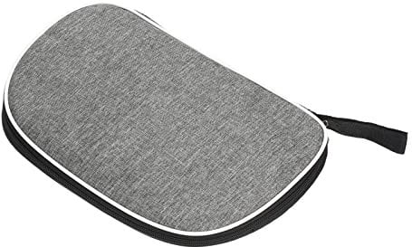 PATIKIL Ping Pong Paddle Case, Table Tennis Racket Case Soft Cover Container Bag Fan Shaped for Sports Accessories, Grey