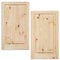 Kassettentür Schranktür Holz RUSTIKAL | 69 x 39,4 cm 2-er Pack Set | unbehandelte Holztür aus Kiefernholz im Kolonialstil und Markflecken als Raumteiler Schiebetür für Regale, Schränke, Möbel