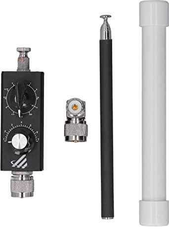 Antena de Onda Corta QRP HF Banda Completa Sintonizador de Antena UV de Aviación FM Direccionalidad Fuerte Antena QRP HF Antena QRP HF Aleación Mini ANT 20W QRP Antena de Onda Corta con Rendimiento