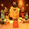 BOLWEO Zweiter Stil Wichteltür Zubehör Weihnachten Set 26pcs Weihnachtswichtel Tür Set mit Licht Weihnachtsdeko Elfentür,Weihnachten Feentür Ornament Set für Kinder Geschenke
