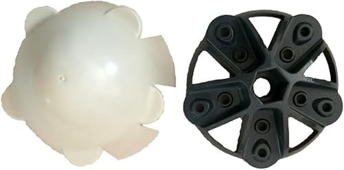 CHRISK 135 mm Durchmesser mit Schraube und Mutter Kit 5 Klingen Windturbinenbeschläge Nabe und Abdeckung für horizontale Windkraftanlagen