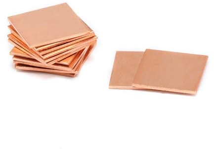 10 Stück 0,8 mm oder 1,0 mm dickes Kupferblech, Laptop-Kupferstreifen, Kupferstreifen, Dichtungskühlkörper for GPU-CPU-Grafikchip-Speicherkühlung (Size : 1.0mm)