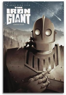 CHNT The Iron Giant Poster Wall Art Canvas Painting Living Room Bedroom Home Home Decoration Office Wall Poster Gym Art Painting 12x18inch(30x45cm)