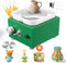 Couleeur Mini Ruota di Ceramica Elettrica,2000 Giri/min Macchina per Ceramica,Con vasca estraibile e piatto girevole da 6/10 cm, strumento per ceramica fai-da-te,verde