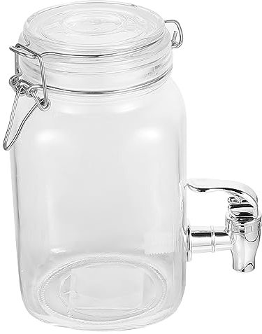 NAMOARLY Bottle Pourer Drink Dispenser for Alcohol Juice Dispenser Glass Fresh Storage