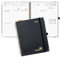 POPRUN Kalender 2025 Buchkalender Ringbuch mit Hardcover, ca. A4 (25,5 x 20,5 cm), 12-Monate-Terminplaner (Jan.2025-Dez.2025), Wochenplaner 2025 mit 100 GSM Elfenbeinpapier - Schwarz