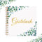 LOHAME Gästebuch Hochzeit Eukalyptus Hochzeitsgästebuch 22 * 21cm Grünes Blätter Hochzeitsbuch Goldene Hochzeit Erinnerungsbuch Hochzeitsgeschenk für Hochzeit Erinnerungen (60 Doppelseiten)