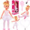 MalPlay Babypuppe Darlene Blonde Ballerina 34cm Spielpuppe Bürste und Halskette ab 3 Jahren Vorschulgeschenk