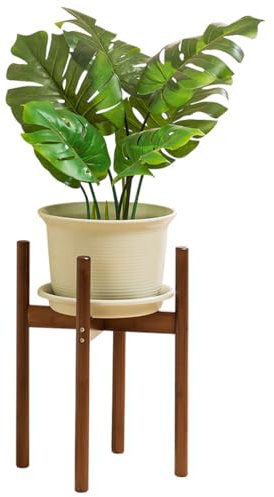 Dcbdx Moderno Porta Piante Fiori in bambù Legno, Scaletta Decorativa per Giardino,Cortile e Balcone, 2pcs,M