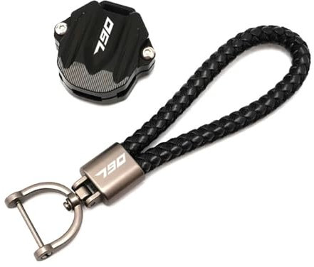 actuion Motorrad-Schlüsselanhänger Für DUKE 790 890 Duke 790 890 Motorrad Zubehör Schlüsselbund Schlüsselbund Schlüssel Abdeckung Shell Cap(1 set Black)