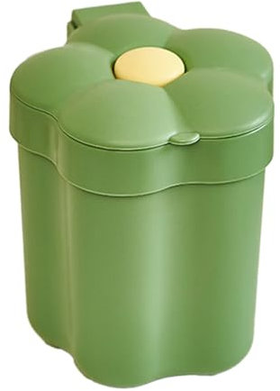 Bognajin robusto cestino per rifiuti da scrivania con chiusura ribaltabile, design moderno ed elegante, mini cestino per rifiuti per uso domestico in ufficio, materiale plastico,