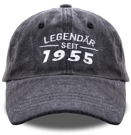 Belillpipi Geschenk zum 70 Geburtstag Mann, Geschenke für Männer 70 Jahre, Geschenkideen zum 70 Geburtstag, 70 Cap, Legendär Seit 1955 Cap, 70 Geburtstagsgeschenk Männer