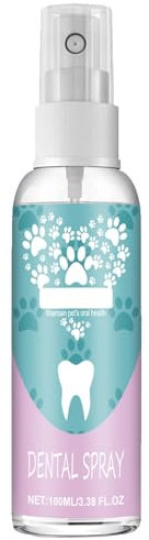 GNAUMORE Dentalspray für Hunde,Zahnreinigungsspray für Haustiere,Zahnreinigungsspray für Hunde & Katzen,Dentalspray für Hunde & Katzen Entfernt ZahnbelagHaustier-Mundspray Saubere Zähne