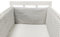 GYCF Krippenumrandung Babybett Umrandung Kinderbett Umrandung Kopfschutz Kinderbett Stoßfänger Kinderbett Kantenschutz Atmungsaktiv Baby Bettumrandung,A33,180x30CM