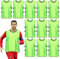 PORFOYO Fußball Trainingsweste,12 Stück 47 x 70cm Leibchen Für Fußball,Fußball Trainingsleibchen,Fussballtraining Leibchen Für 170-200g,Herren,Damen,Fussballtraining,Jugendliche