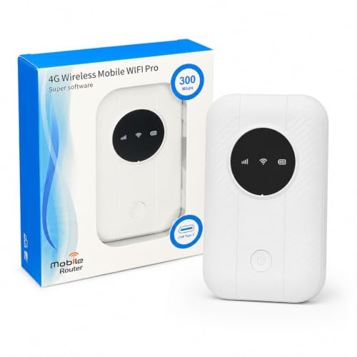 4G 5G Router, Mobiler WiFi Hotspot, 300 Mbit S Hotspot Bis zu 10 Geräte mit SIM Kartensteckplatz, Tragbarer Router für Reisegeschäftsreisearbeit