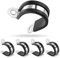 Poppstar 5x Schlauchschellen P-Klammer Edelstahl, Spannbereich 32mm, Bandbreite 20mm, gummiert