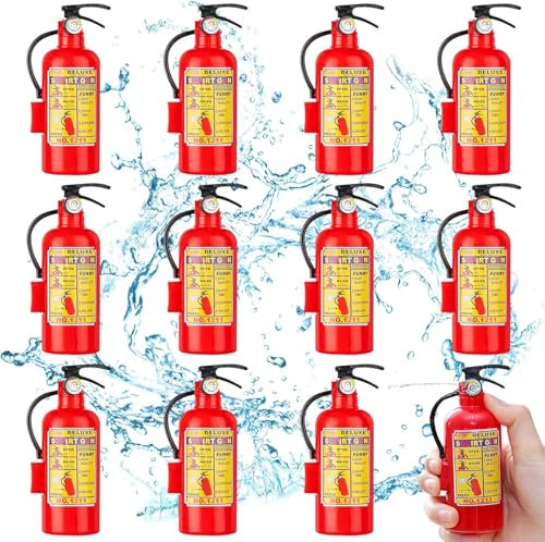 10 Piezas Extintores de Juguete, Mini Extintor de Agua, Juguetes para Fiestas en la Piscina, Juegos de Verano al Aire Libre para Niños