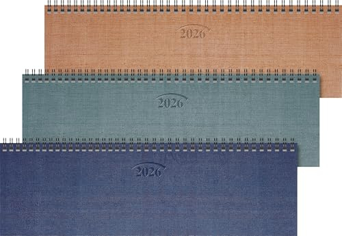 BRUNNEN Querterminbuch Mod. 771 2026 | 326×102 mm, Karton, 1 Stück