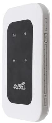 Fabater Pocket WiFi Hotspot 4G LTE Router USB C Powered Connect 10 Dispositivos para Transmitir el Campamento de Viajes de Navegación