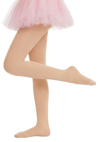 AMIYOYO Strumpfhose Mädchen 40 DEN | Microfaser Strumpfhosen Kinder, Elastische Tanzstrumpfhose für Ballett, Schulalltag, Party