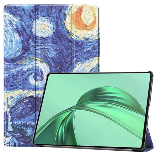 Techsuit für Honor Pad X8a Hülle mit 360 Schutz, Mikrofaser Innenfutter, Verstellbare Betrachtungswinkel, Schlankes Design, Anti Fingerabdruck, FoldPro Series, PU Leder, Starry Night
