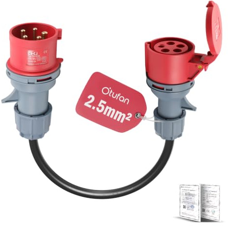 Adattatore da 32 A a 16 A, adattatore ad alta corrente (0,5 m)