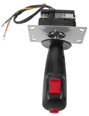 LRXIYODE Joystick para Simulador de Vuelo con Microswitch y Arnés de Cableado Rápido, Accesorio para Máquina de Juego de Plástico y Metal Compatible con Controles de Avión