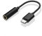 REY - Cable Adaptador Conversor USB 3.1 Tipo C Macho a Jack 3,5mm Hembra Negro