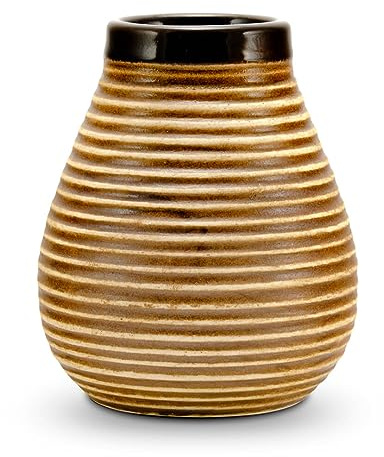caámate. Mate Tee Becher ● keramik Kalebasse ● leichte Reinigung + einfache Zubereitung für den puren Geschmack (Vintage)