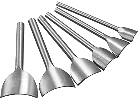 sourcing map Lot de 6 emporte-pièces en forme d'arc pour cuir 15 mm-40 mm