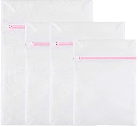 Mesh Laundry Bags, GOFRIEND Small Size Washing Machine Bags Fine Mesh Wash Bag, Reusable and Durable Mesh Wash Bags for Delicates Blouse, Hosiery, Underwear, Bra, Lingerie Baby Clothes (4 SET)