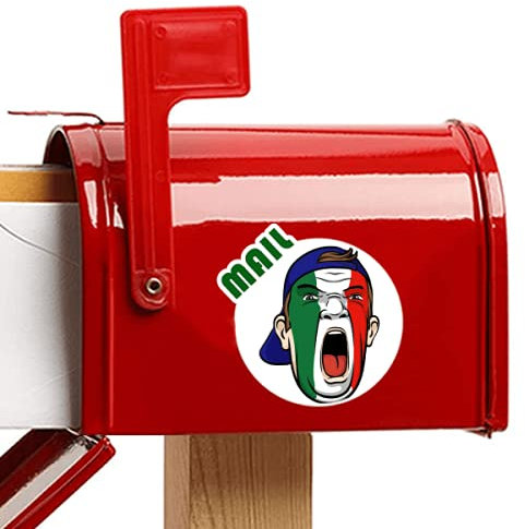 Beauty Gift Italien Flag Facial Makeup Mask Cap Aufkleber Briefkastenaufkleber Kleber