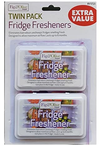 Fig&Olive 2 Pack Fridge Fresheners to Deodoriser Eliminates and Neutralise Bad Odours to Keep Smell Fresh Airflow