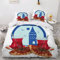 NUYSP Bettbezug Set Türkischer Mahlzeittee Bettwäsche 200x200 mit 2 Kissenbezug 3D Druck Galata-Turm Bettwäsche Set Mikrofaser Bettbezüge mit Reißverschluss für Teenager Zimmer Dekor