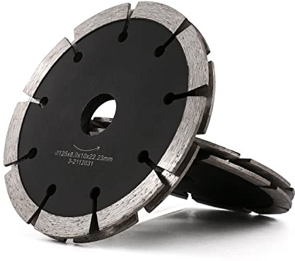 Z-LEAP Lame diamantée double Disques à tronçonner diamantés 125mm pour meuleuse d'angle, béton, brique, granit, marbre de Expert HardCeramic (pour Carrelages durs, Pierre dure)