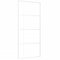 vidaXL Schiebetür Schiebetürsystem Glastür Glasschiebetür Ganzglasschiebetür Tür Innen mit Alurahmen ESG-Mattglas Aluminium 90x205 cm Weiß